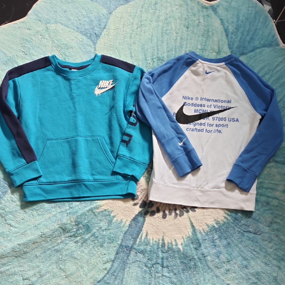 Nike Blue Sweatshirt Casual Athletic Wear